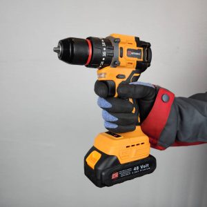 دریل پیچ گوشتی شارژی چکشی براشلس صنعتی اینتی مکس مدل48v